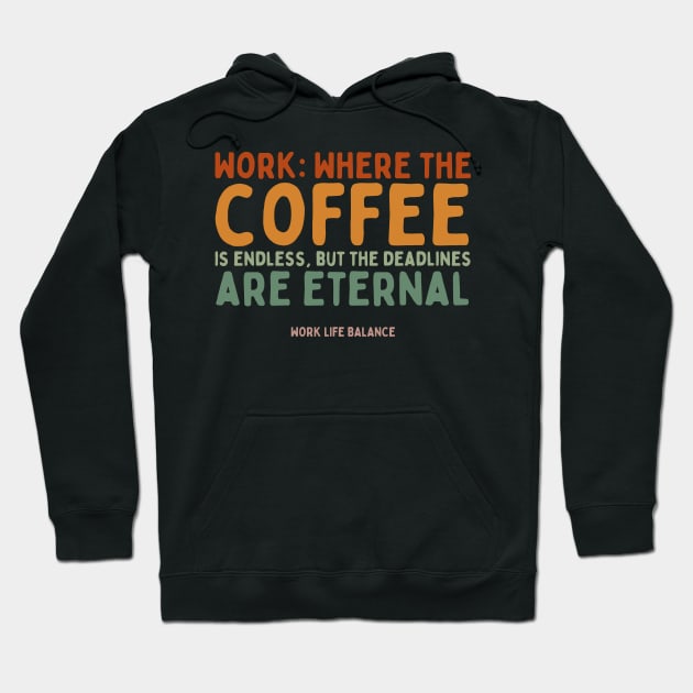 Workplace Wit: Sarcastic Sayings Hoodie by Hepi Mande